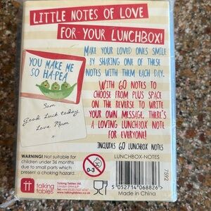 Cute love notes for lunchbox or anywhere